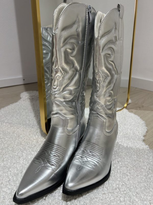 Cowboyboots Zilver - Afbeelding 2