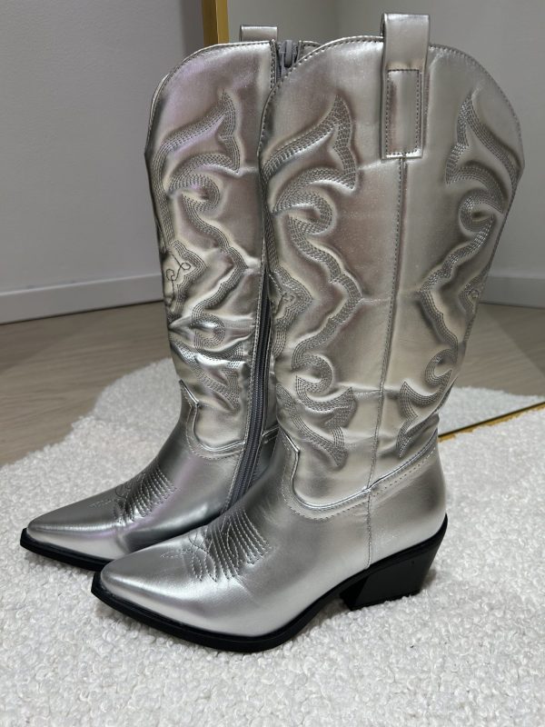 Cowboyboots Zilver - Afbeelding 3