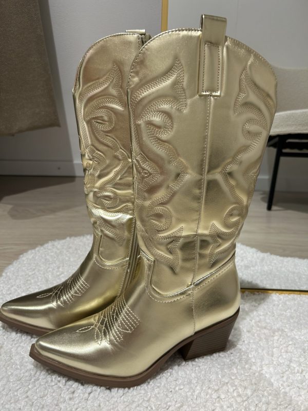 Cowboyboots Goud - Afbeelding 2