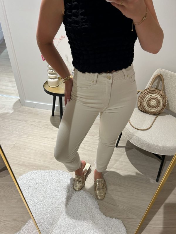 Strainht Jeans Beige - Queen Hearts - Afbeelding 4