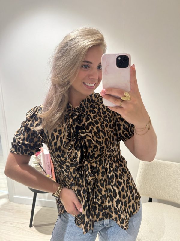 Strikjes Leopard Blouse - Afbeelding 6