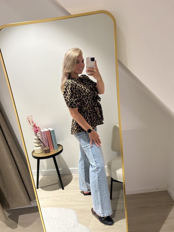 Strikjes Leopard Blouse - Afbeelding 5