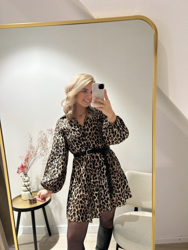 Leopard Blouse Dress - Afbeelding 3