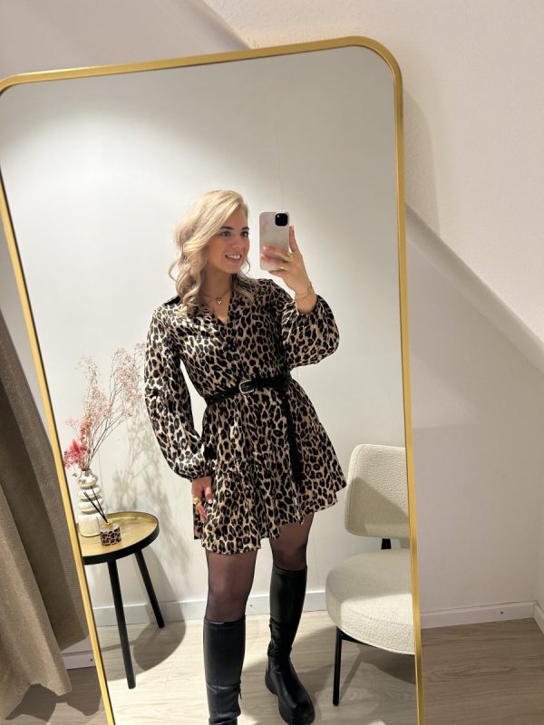 Leopard Blouse Dress - Afbeelding 2