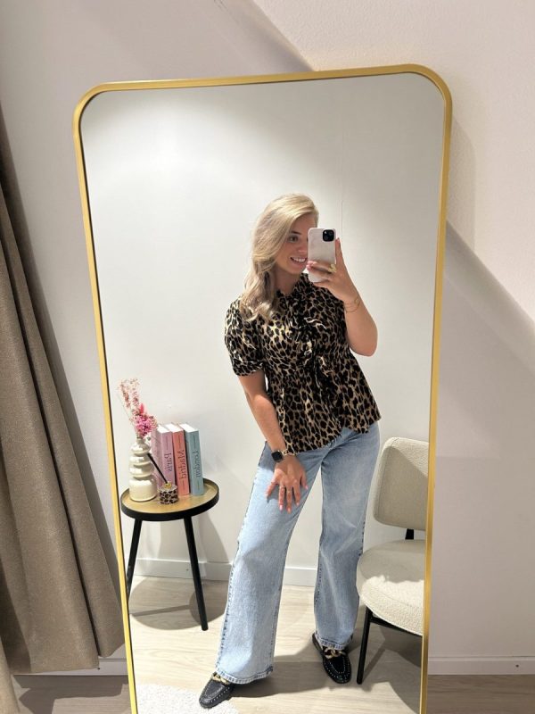 Strikjes Leopard Blouse - Afbeelding 4