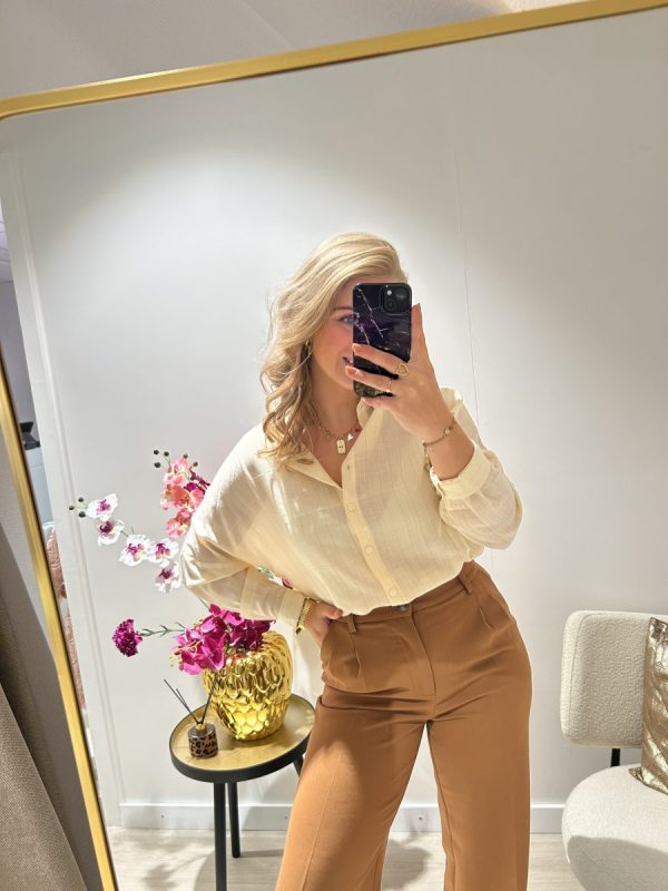 Anne Blouse - Beige - Afbeelding 2