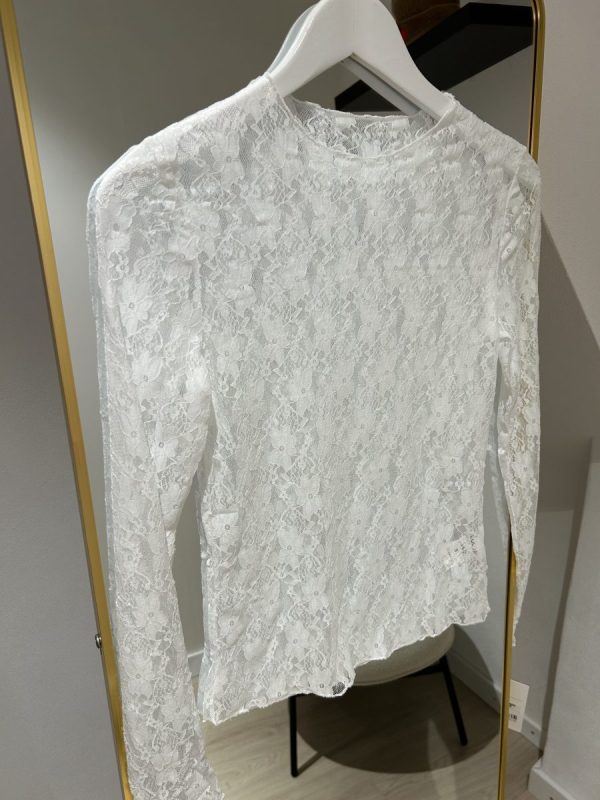 Lace Flower Top - Wit