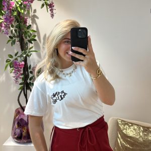 Mace T-shirt - Offwhite/Dark Purple