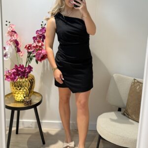 Bibi One Shoulder Dress - Zwart