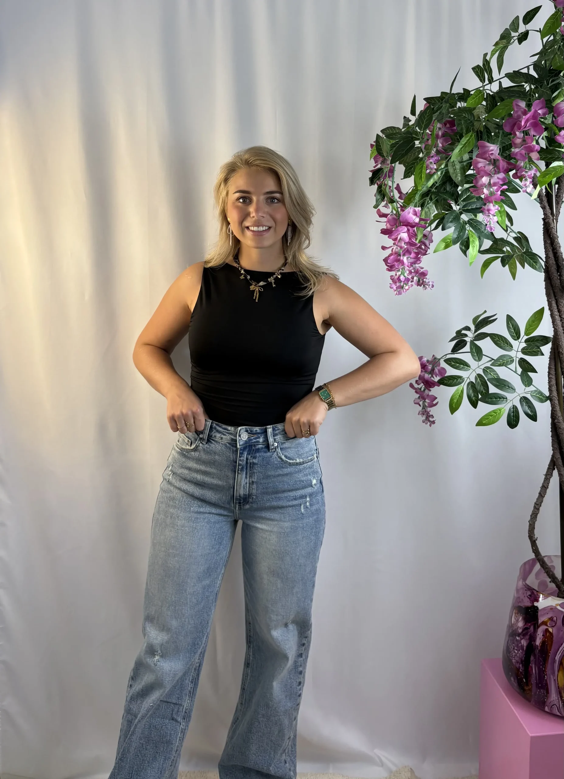 Basic Top - Zwart - Afbeelding 2