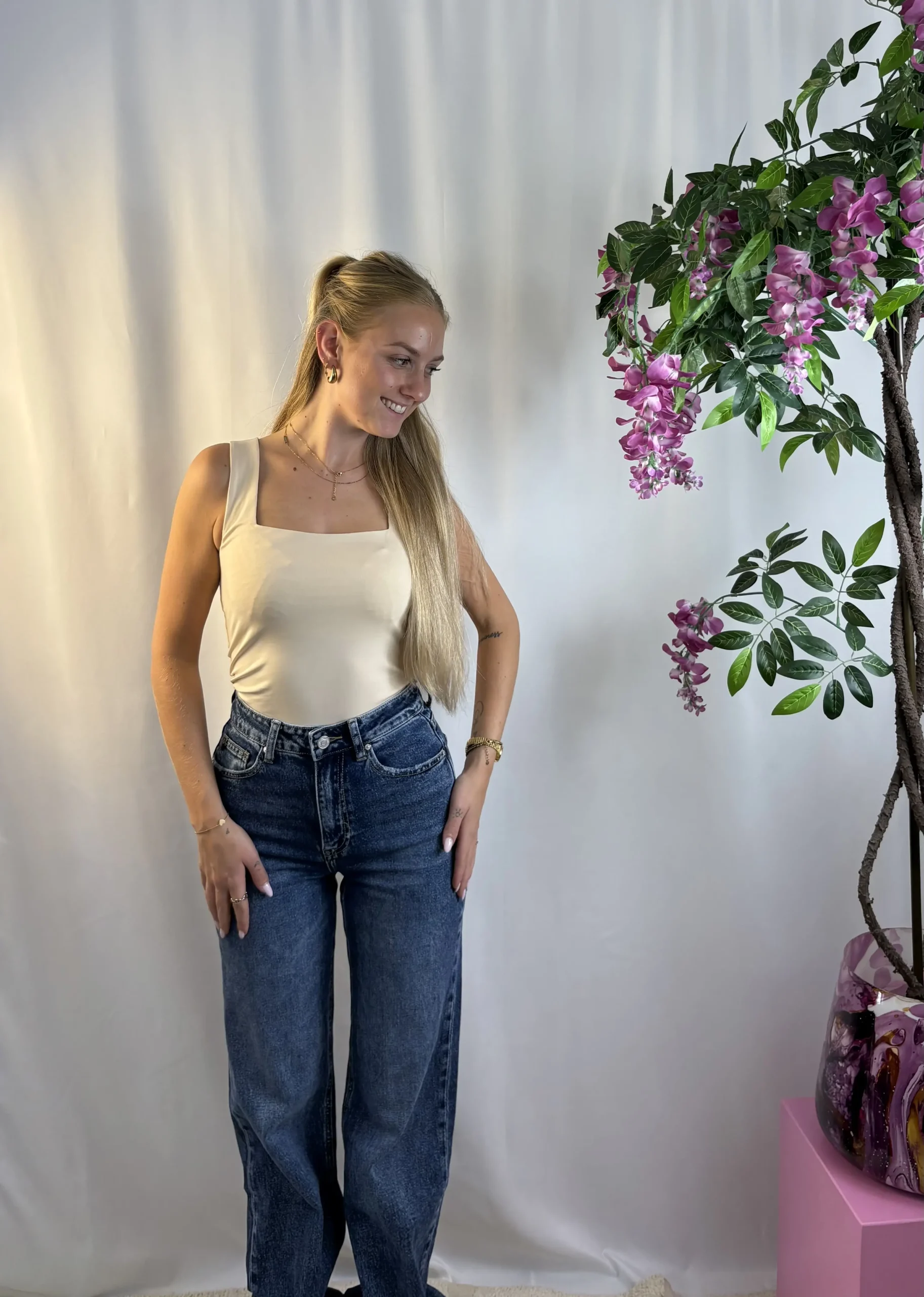 Basic Top - Beige - Afbeelding 2