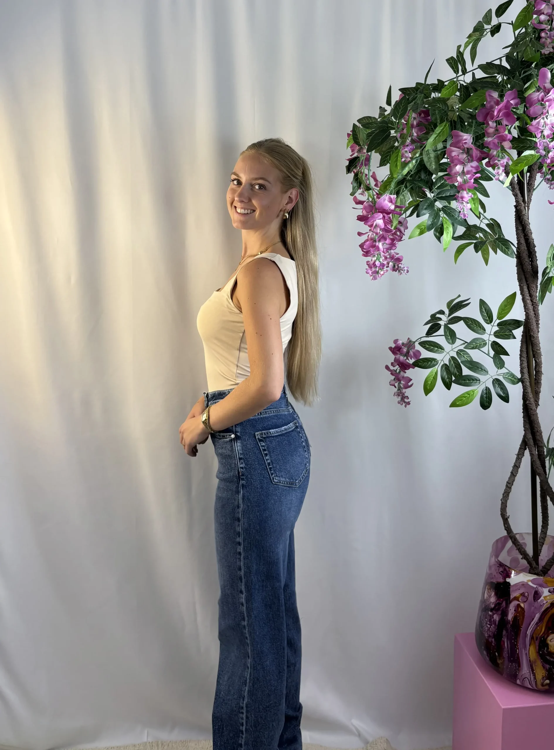 Basic Top - Beige - Afbeelding 4