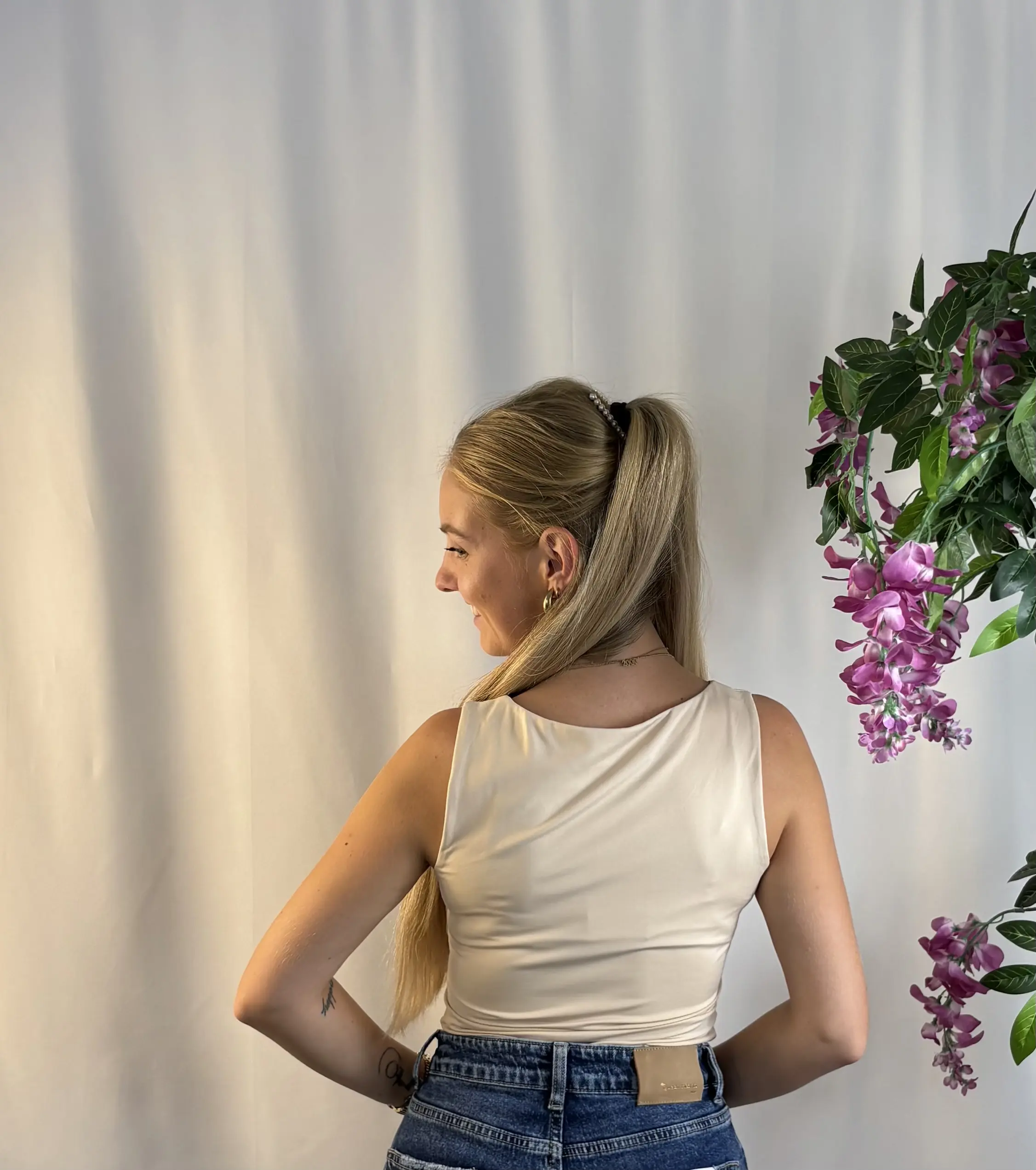 Basic Top - Beige - Afbeelding 3