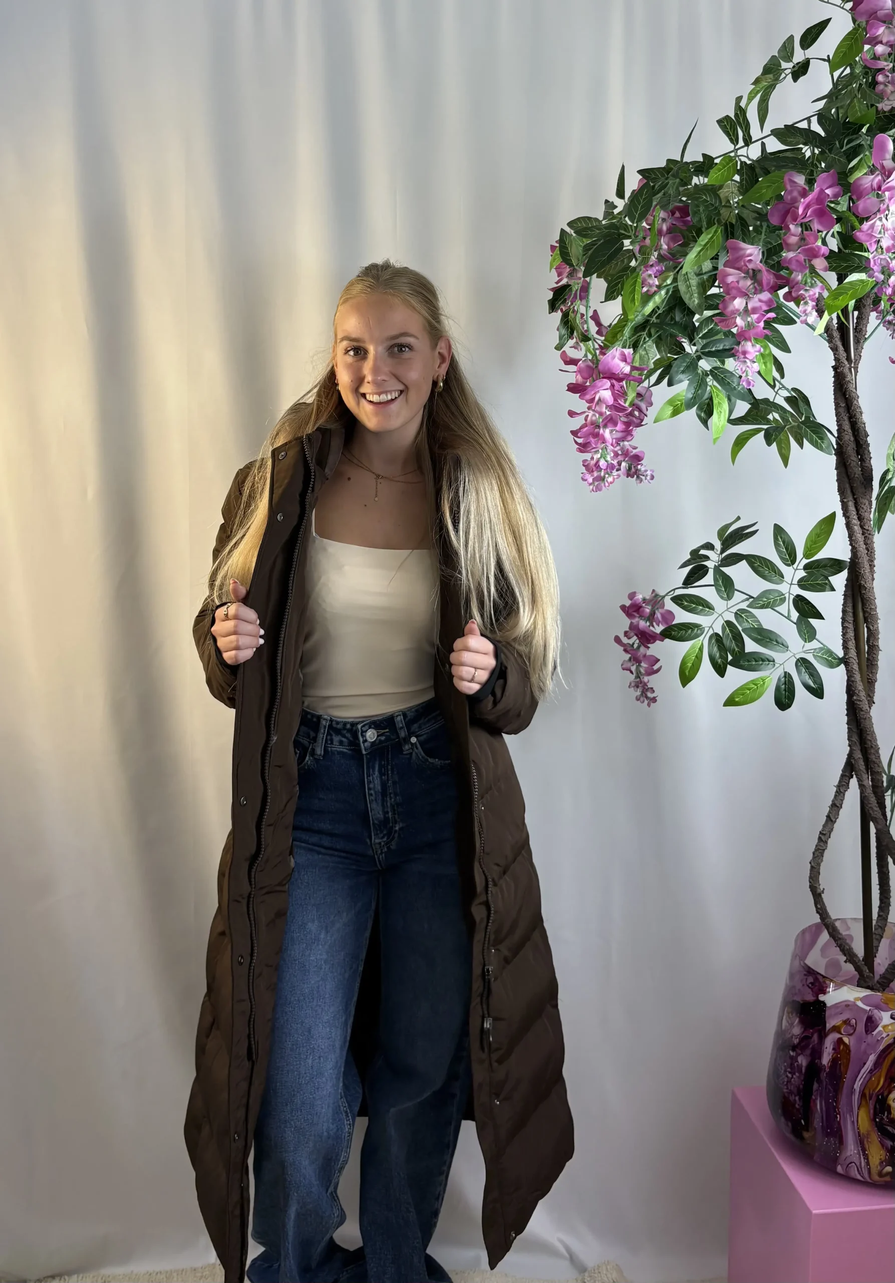 Floor Puffer Jacket - Bruin - Afbeelding 6