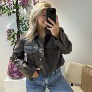Nicole Leather Jacket - Bruin