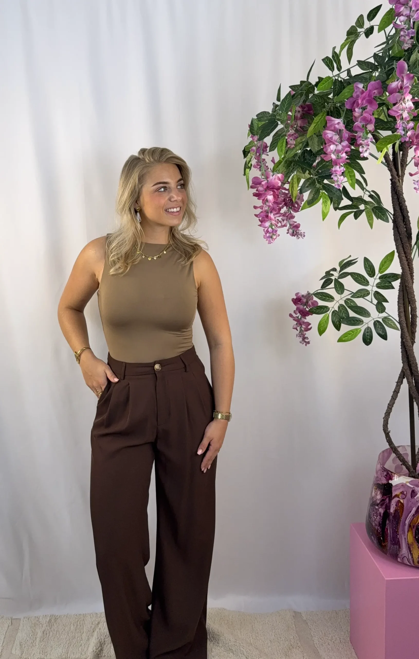 Basic Top - Camel - Afbeelding 2