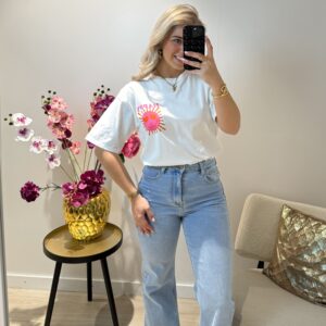 Happy T-shirt - Wit