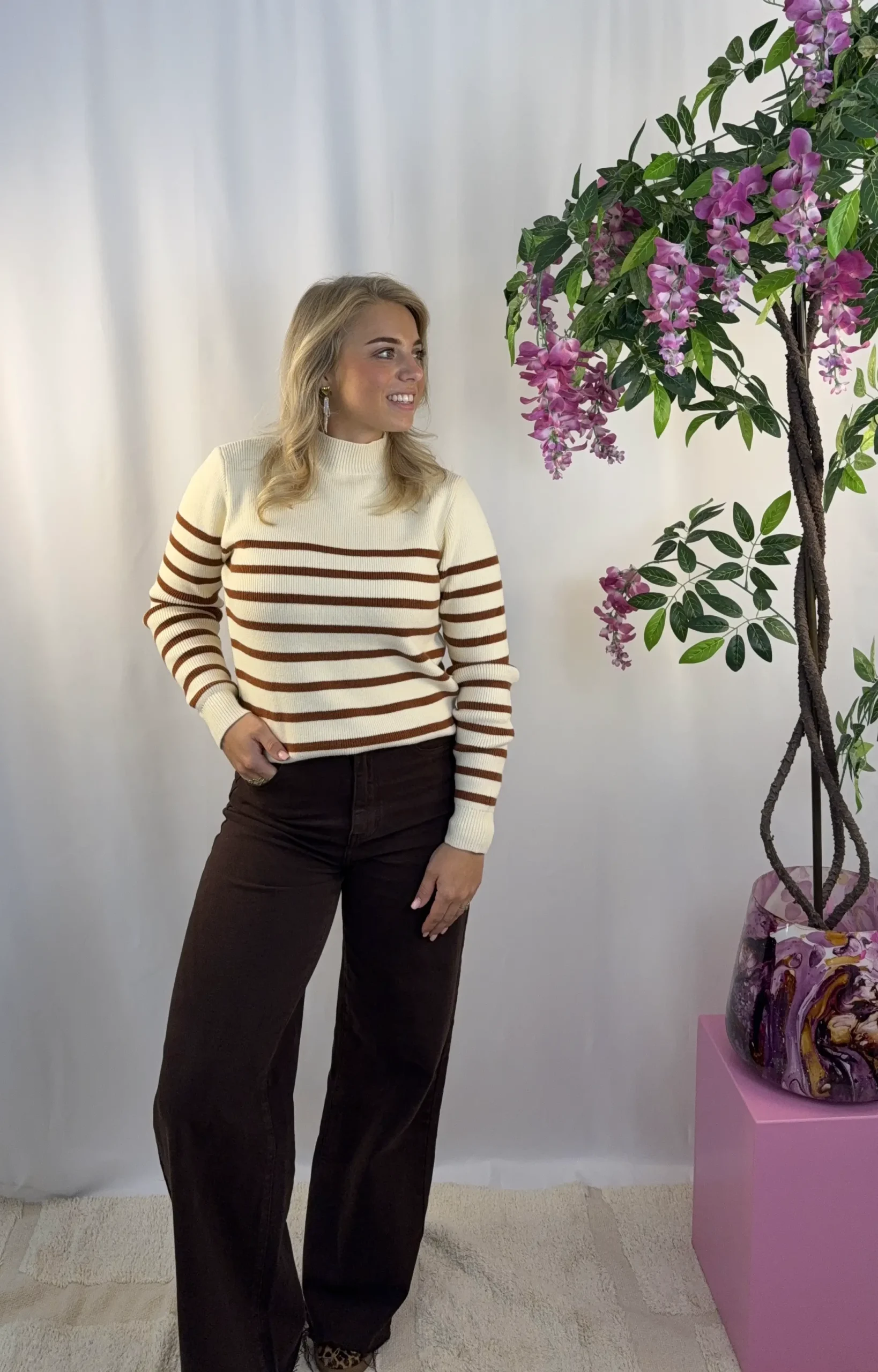 Lianne Wide Leg Bruin - Redial - Afbeelding 5