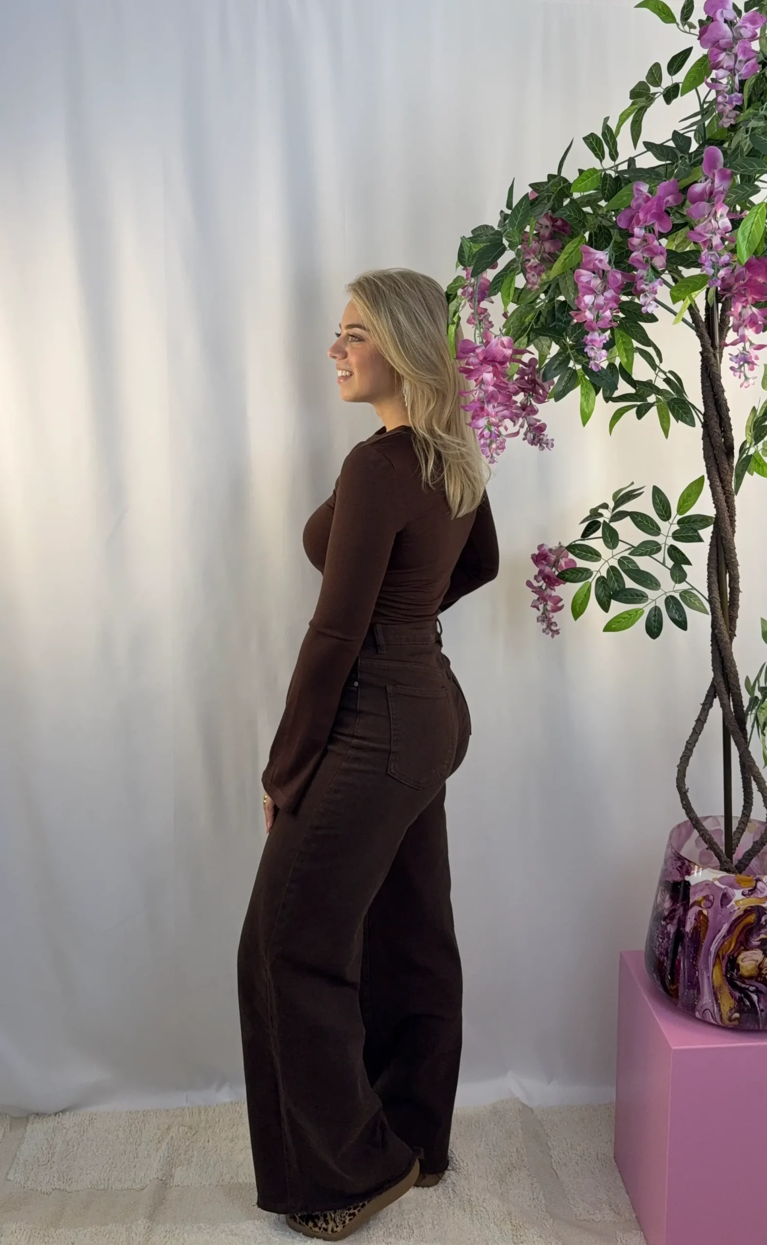 Lianne Wide Leg Bruin - Redial - Afbeelding 4