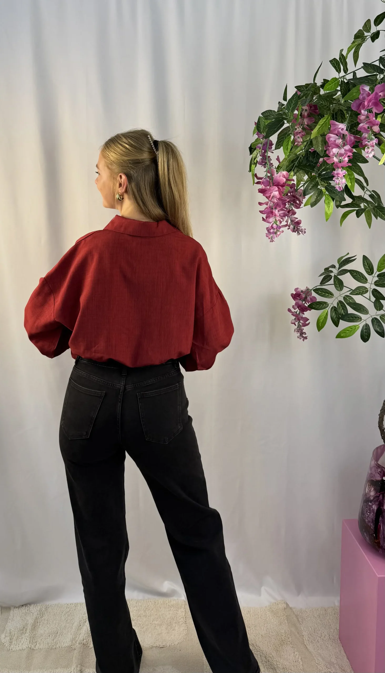 Fay Blouse - Rood - Afbeelding 3