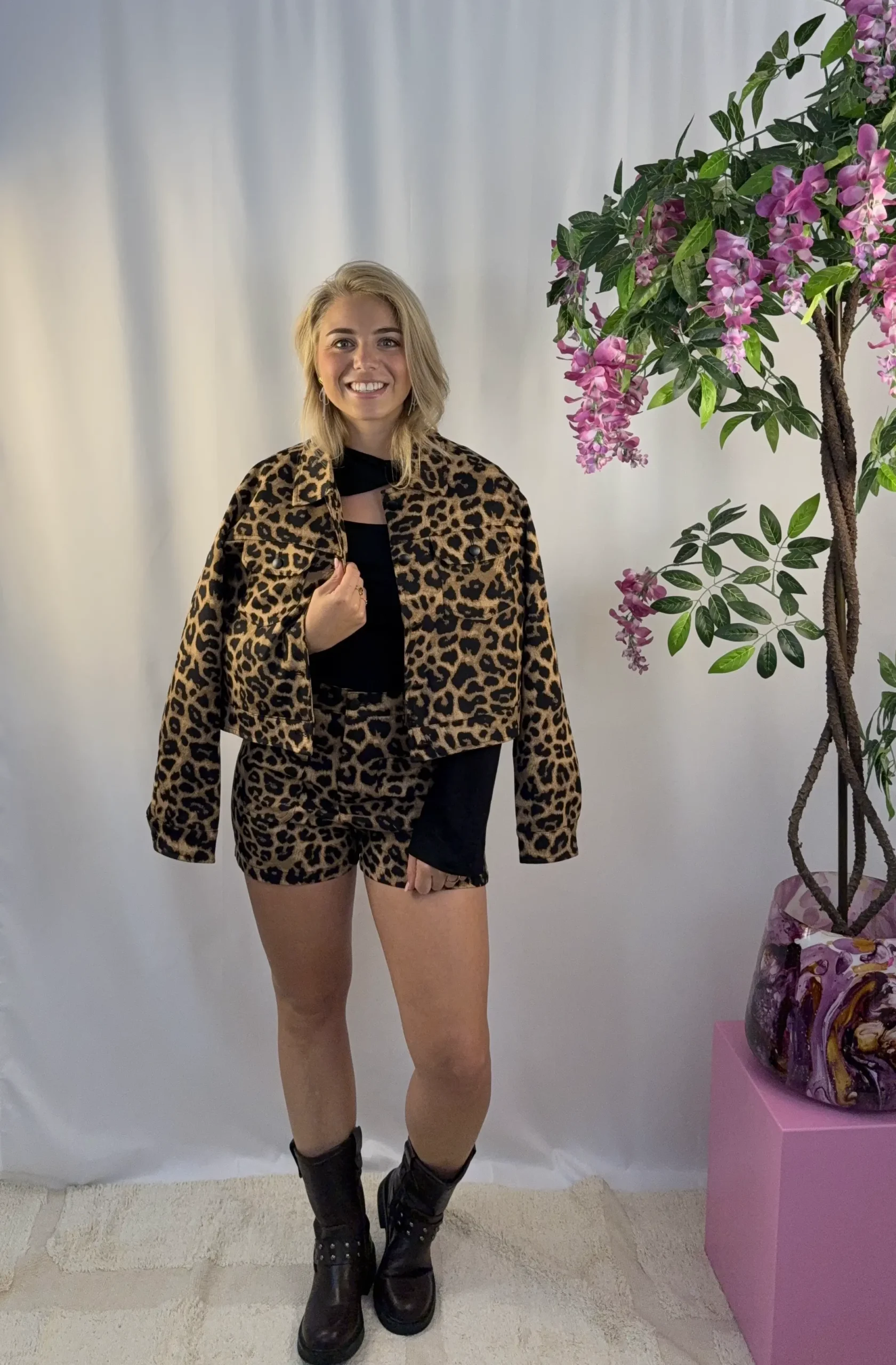 Veerle Leopard Short - Afbeelding 6