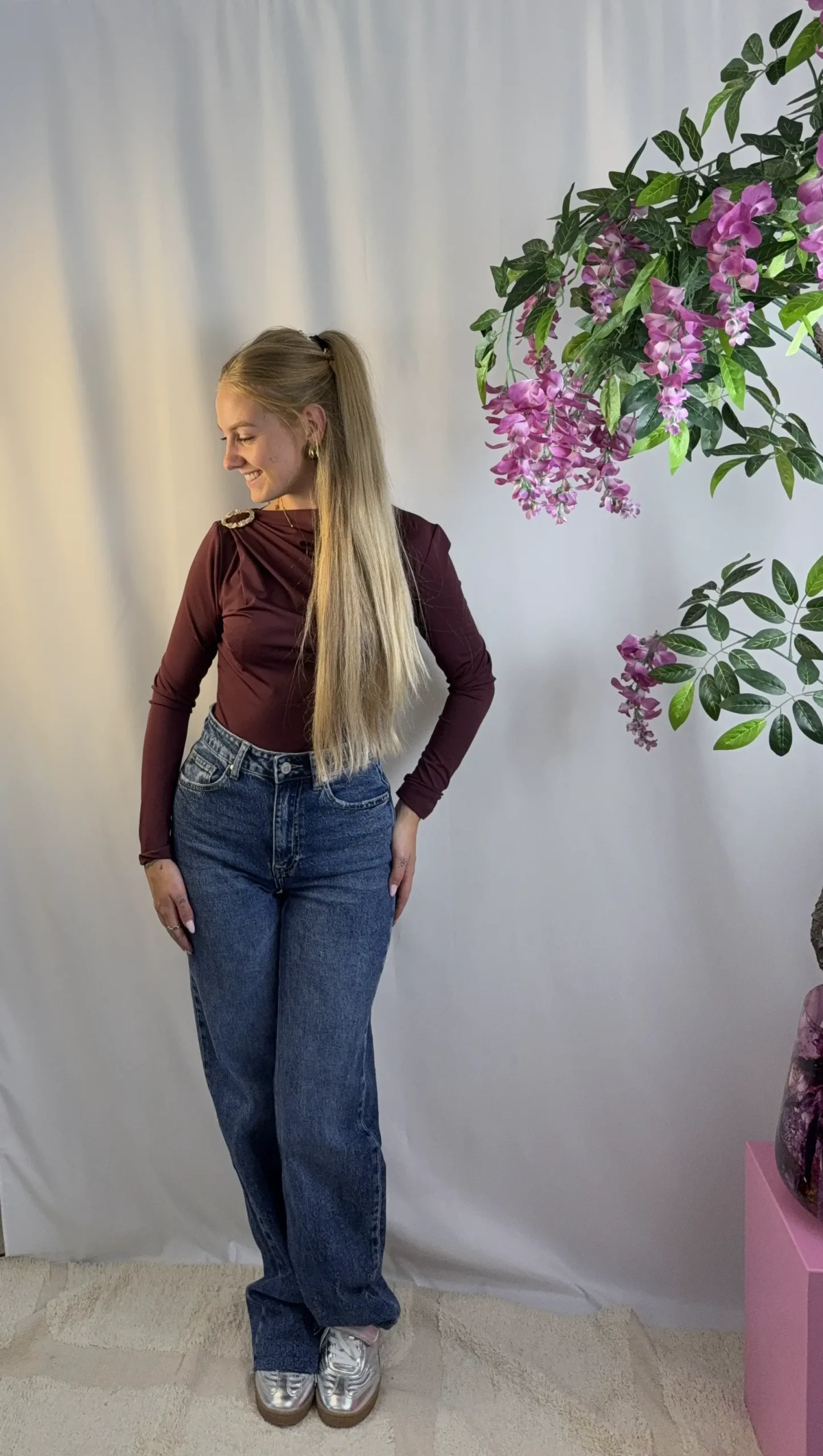 Lidia Wide Leg Tall Jeans - Queen Hearts - Afbeelding 2