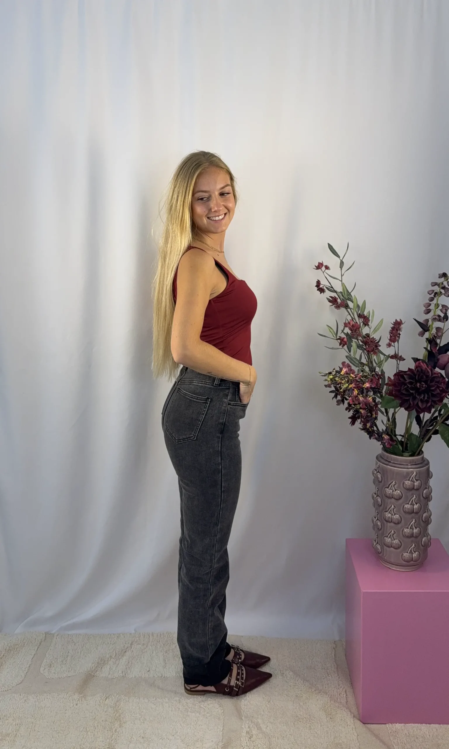 Basic Top - Bordeaux - Afbeelding 3