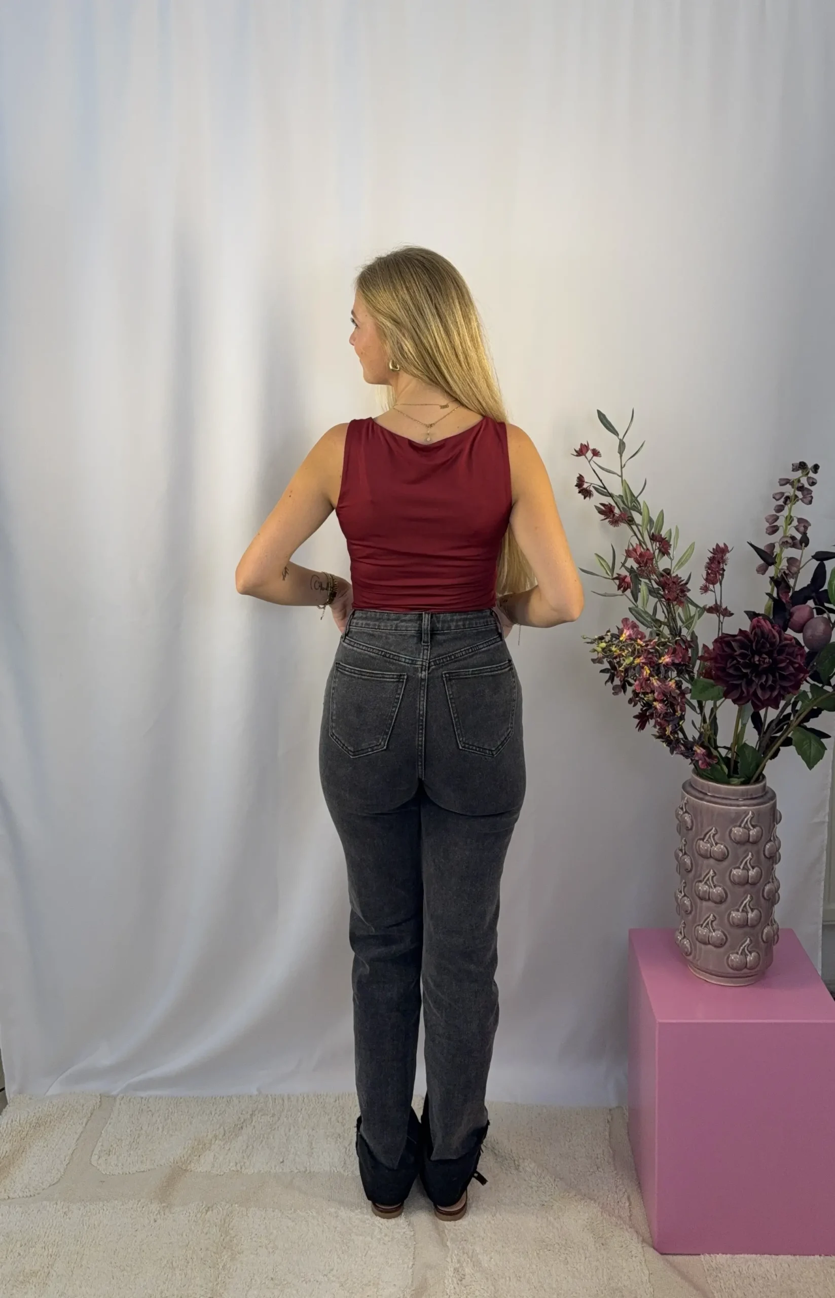 Basic Top - Bordeaux - Afbeelding 4