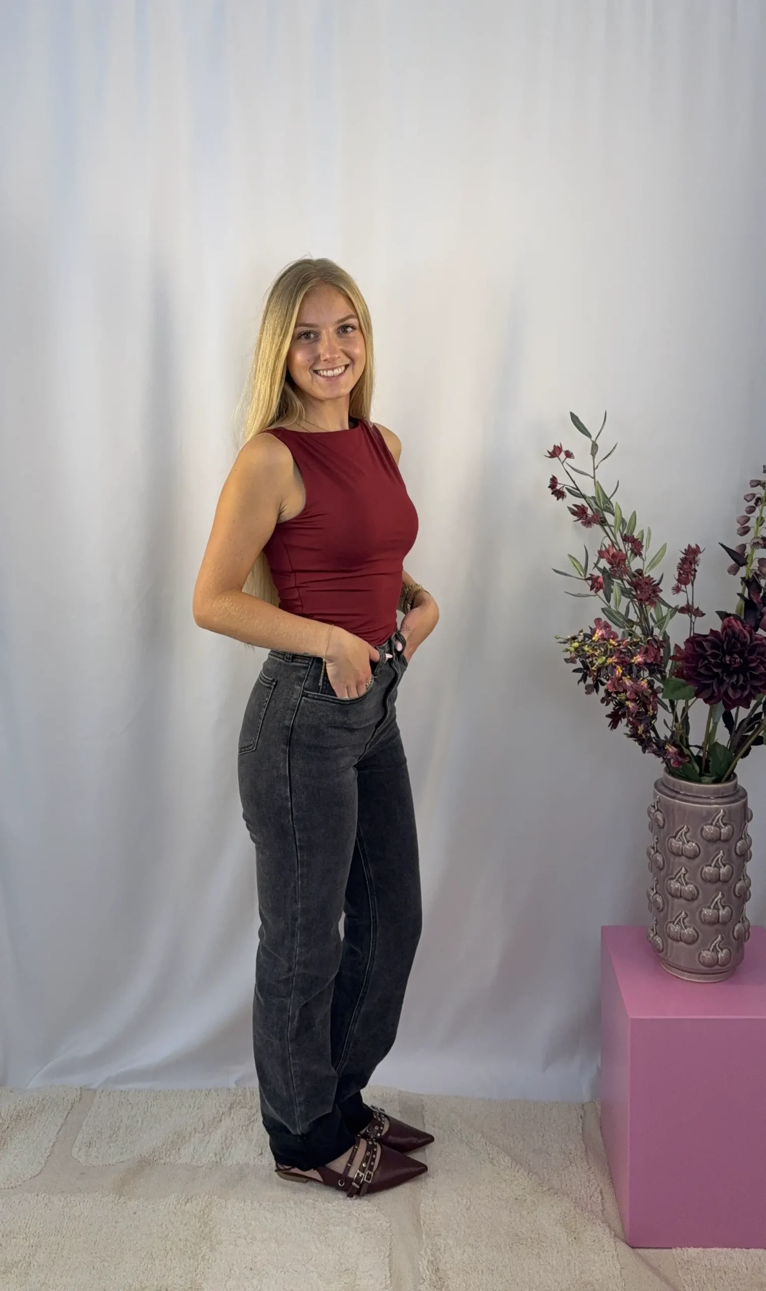 Basic Top - Bordeaux - Afbeelding 2