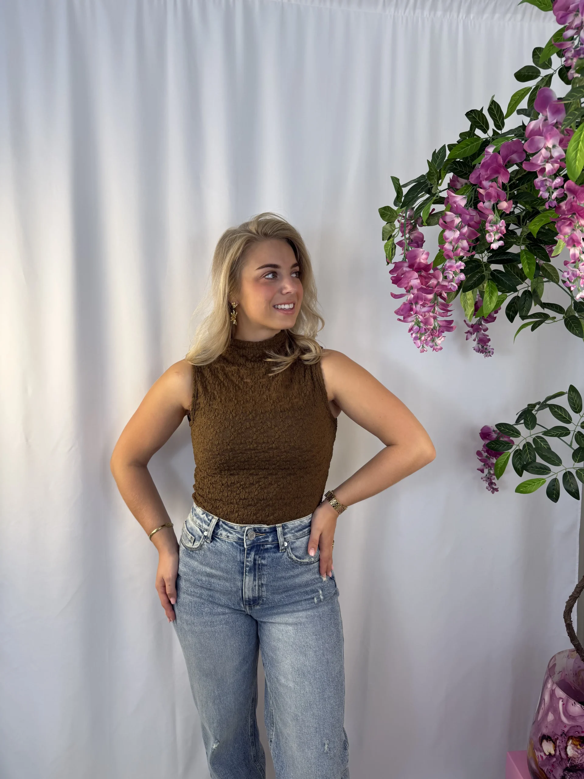 Jolie Top - Bruin - Afbeelding 3