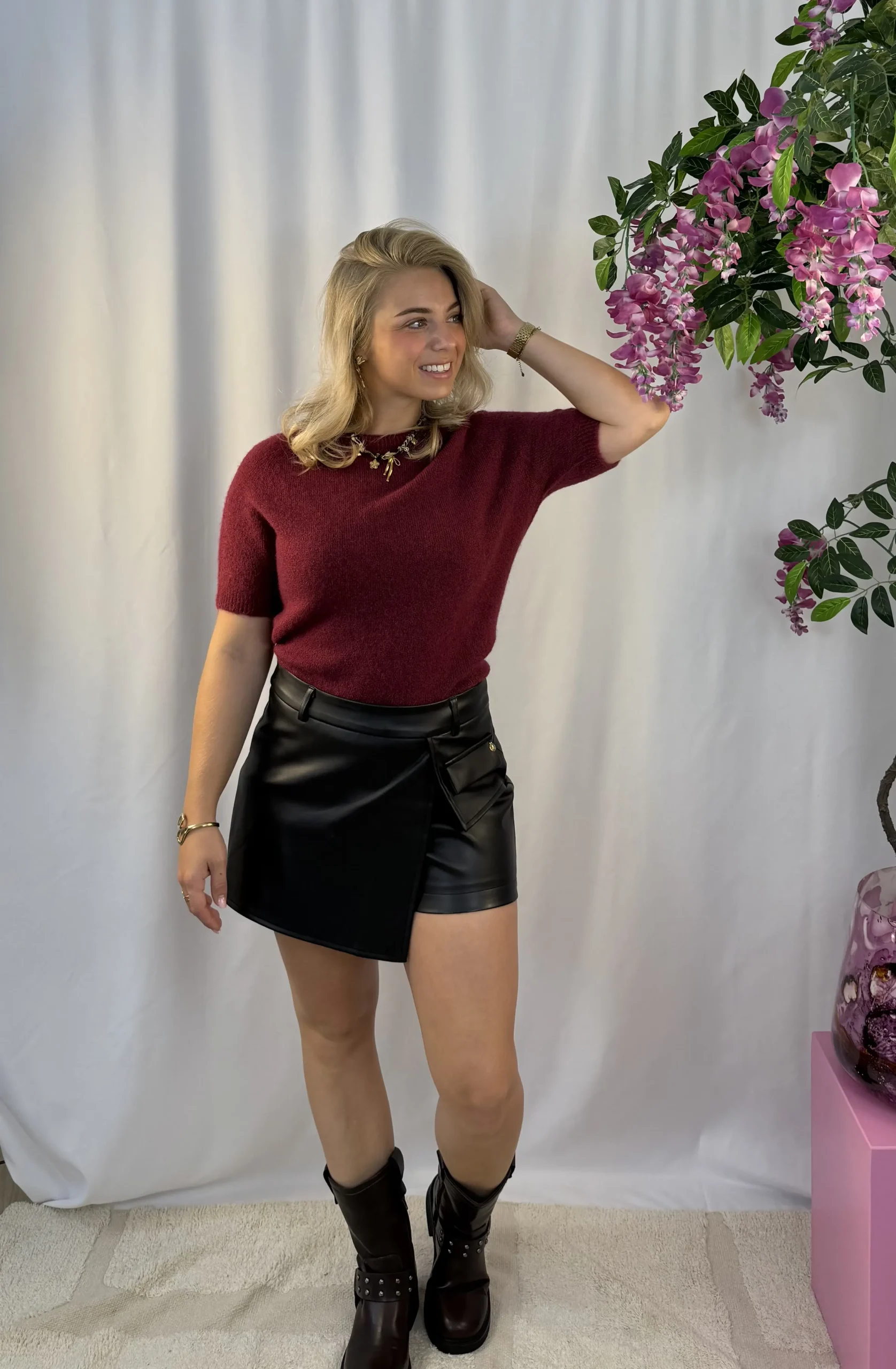 Cato Skort - Zwart - Afbeelding 2