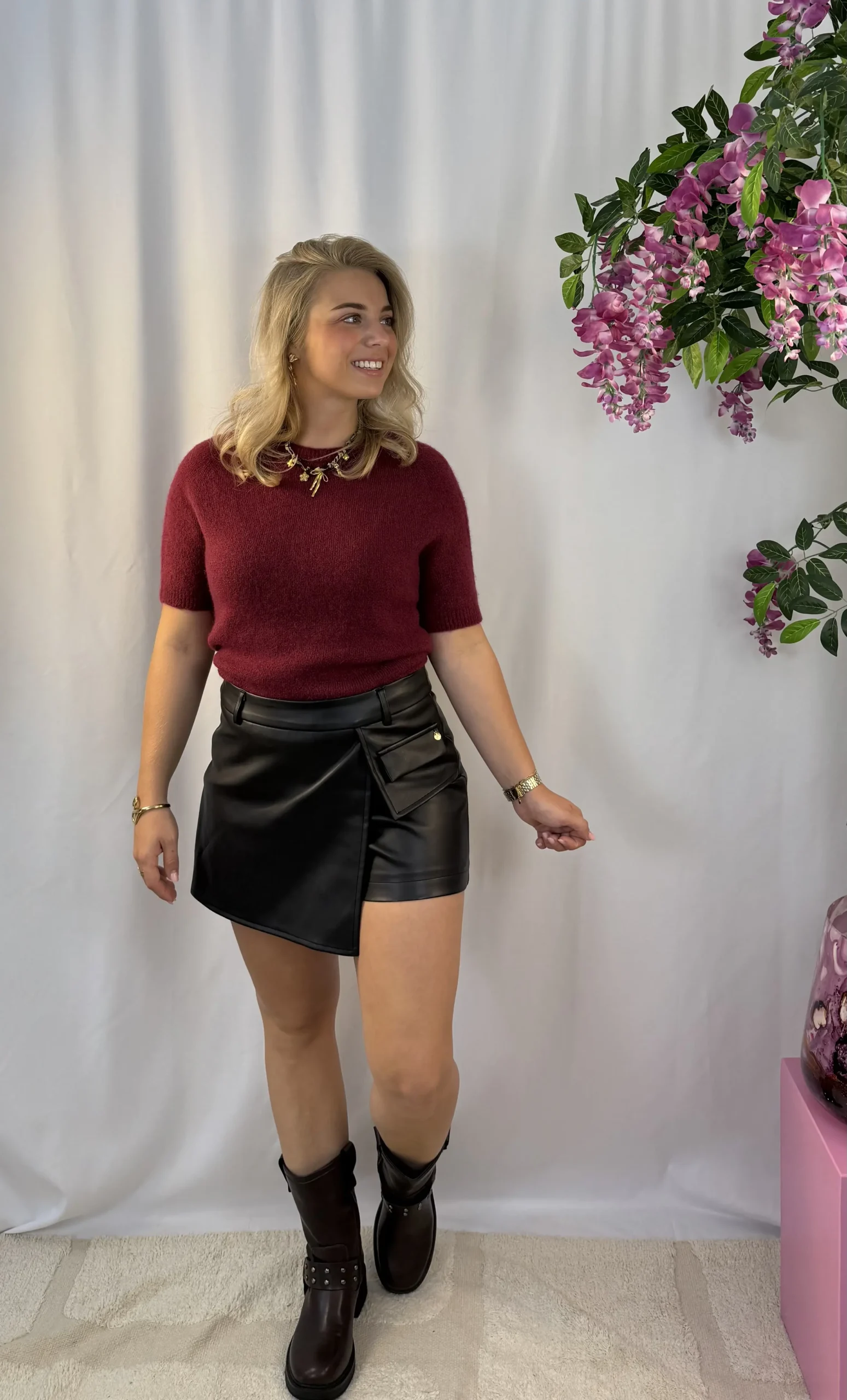 Cato Skort - Zwart - Afbeelding 3