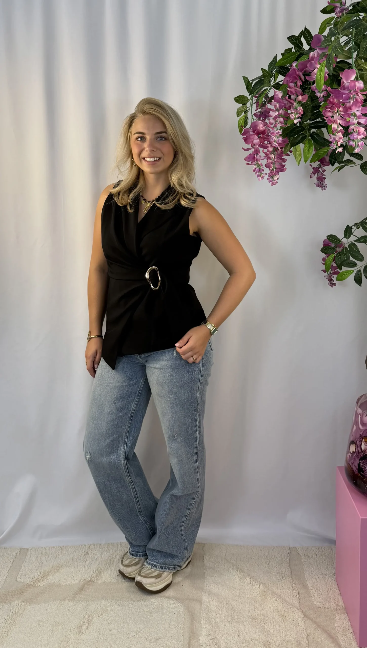 Noor Gilet - Zwart - Afbeelding 3