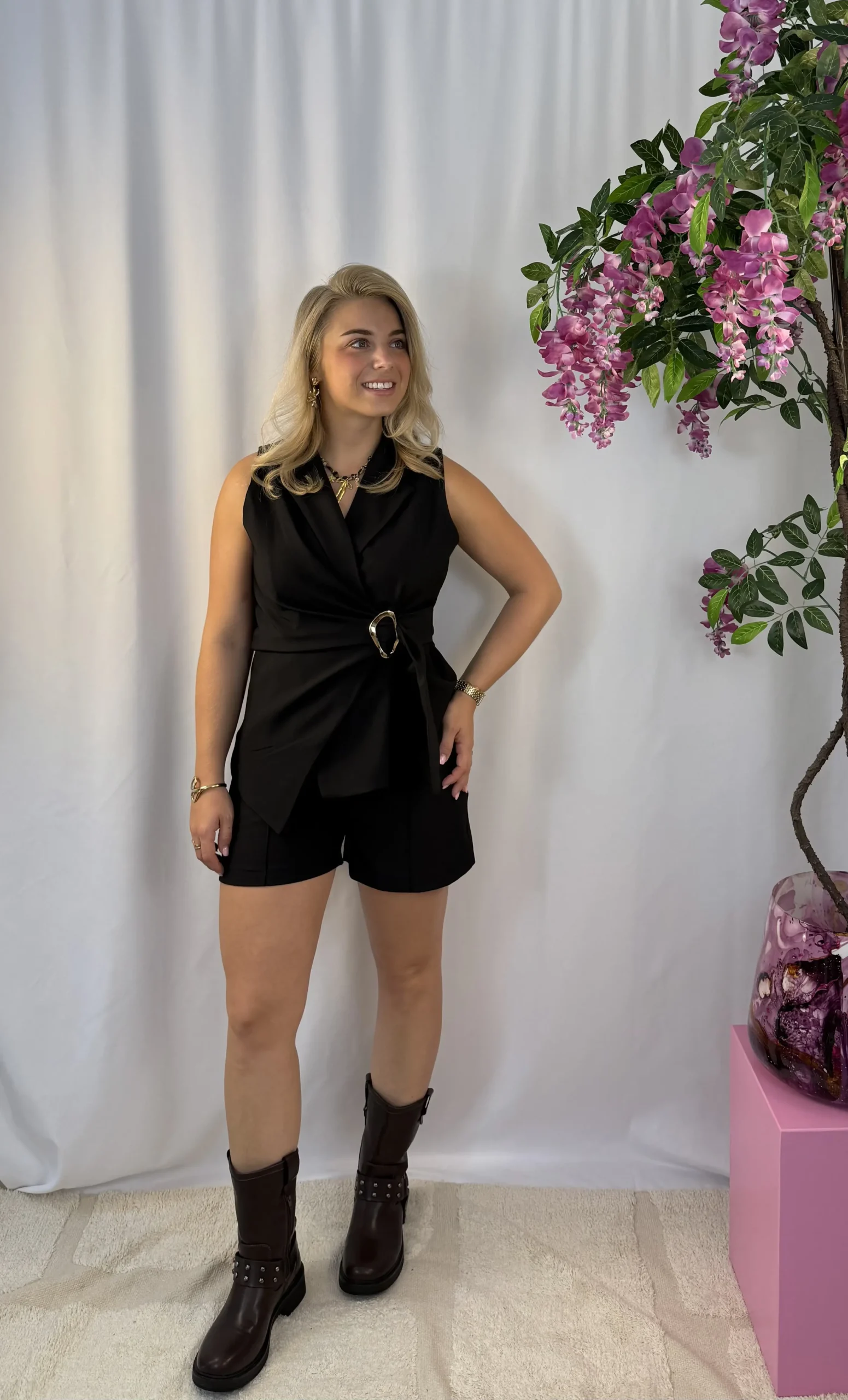 Noor Short - Zwart - Afbeelding 3