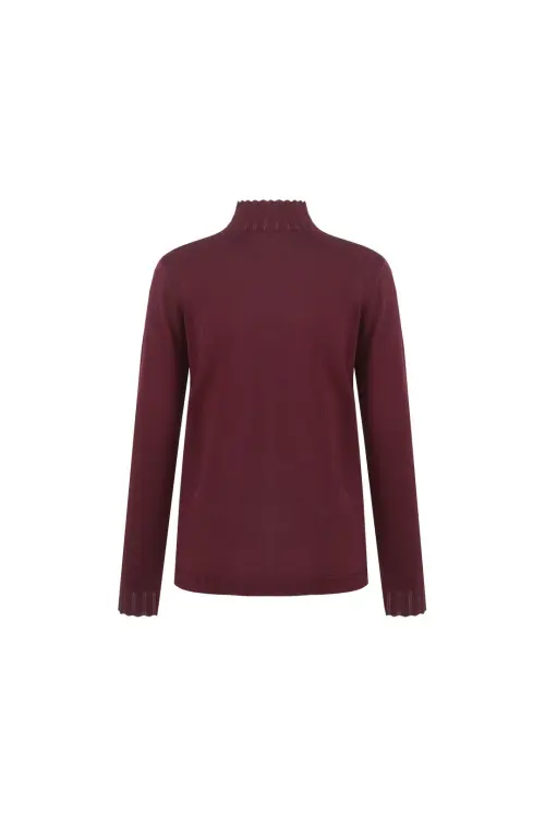 FLURESK - Calyx knit sweater - Wine Red - Afbeelding 5