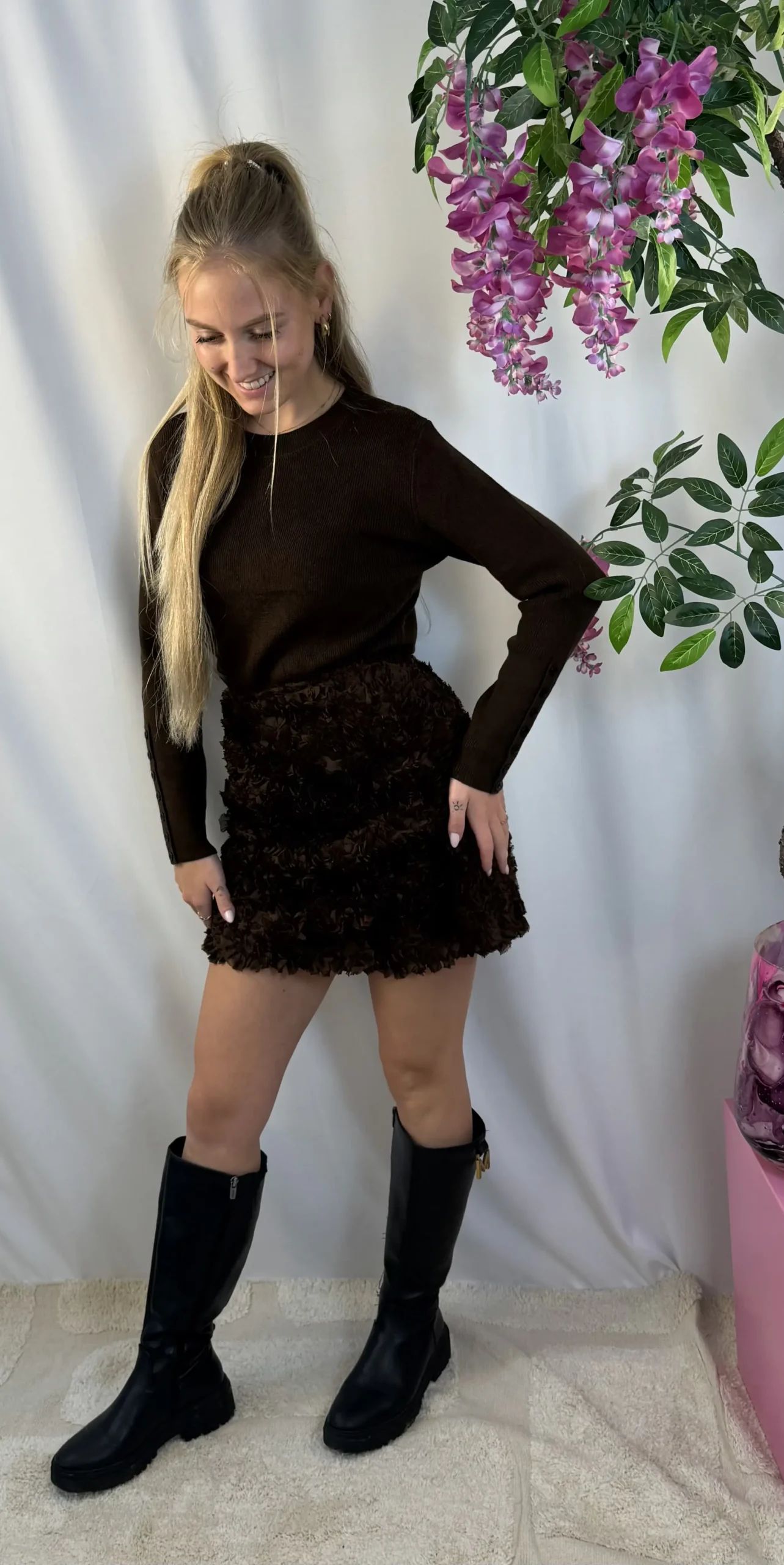 Alix Skirt - Bruin - Afbeelding 4