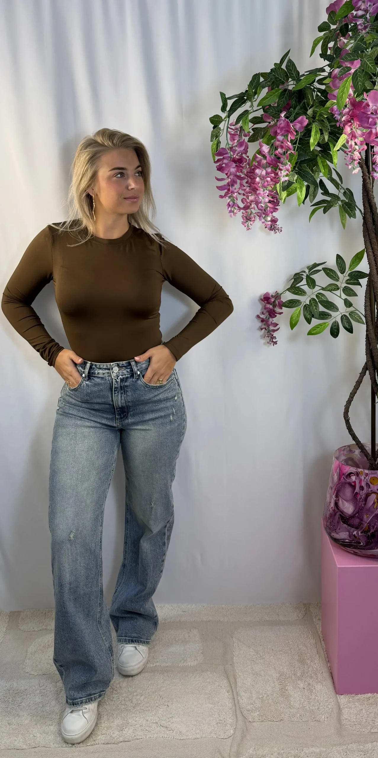 Jada Basic Top - Bruin - Afbeelding 2