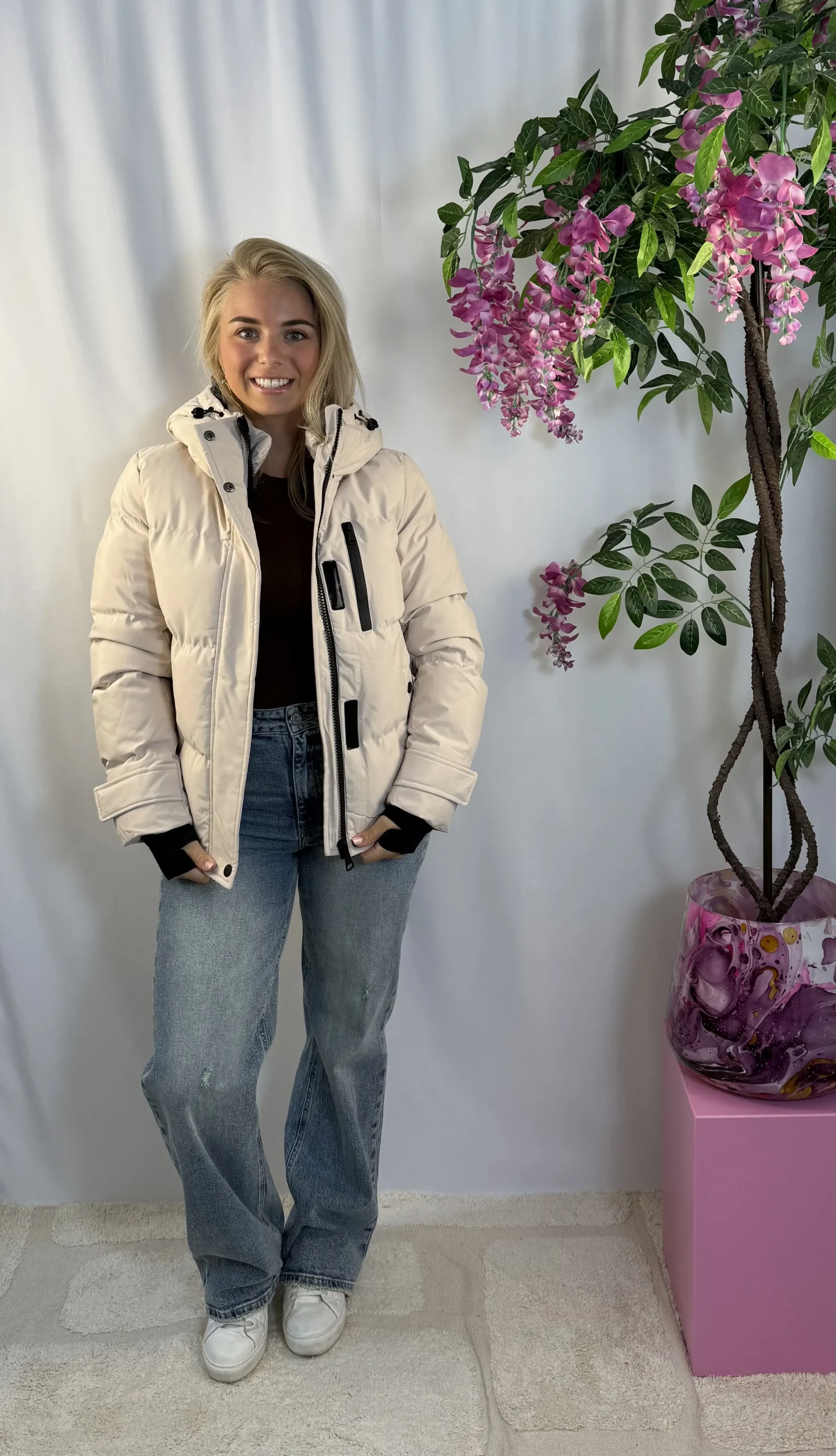 Elodie Coat - Beige - Afbeelding 3