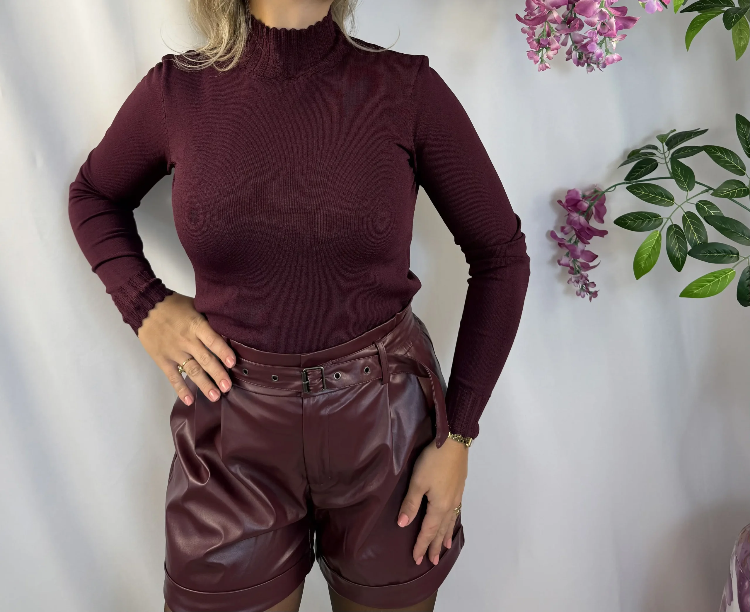 FLURESK - Calyx knit sweater - Wine Red - Afbeelding 2