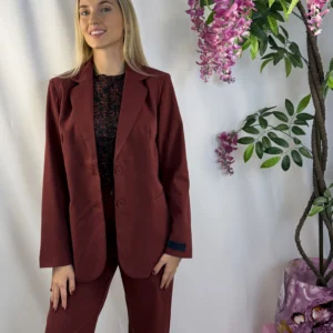 FLURESK - Mirna blazer - Wine Red