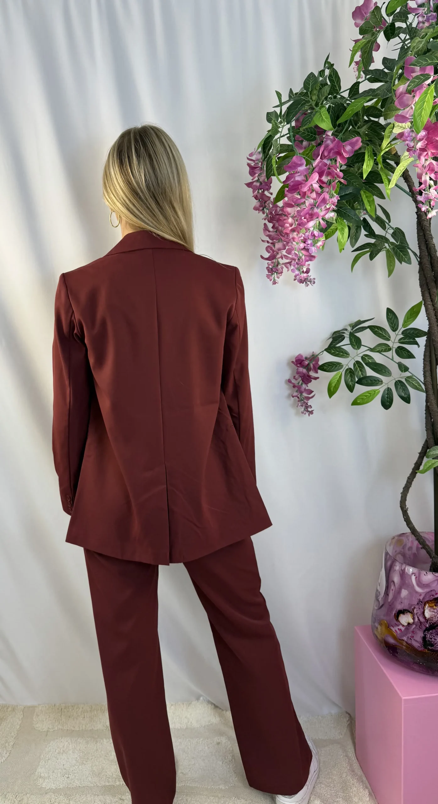 FLURESK - Mirna blazer - Wine Red - Afbeelding 4