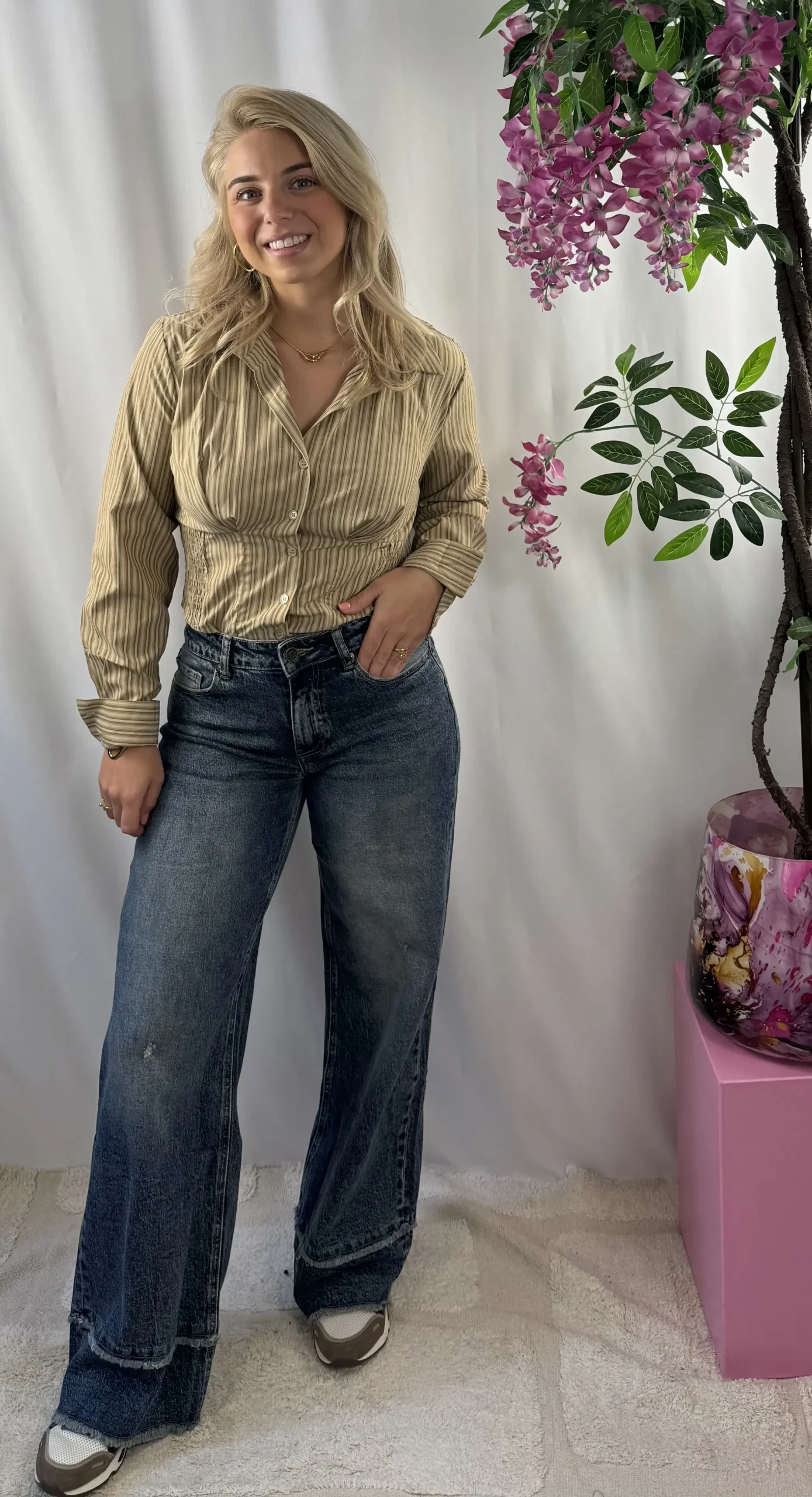 Mira Wide Leg Jeans - Queen Hearts - Afbeelding 5