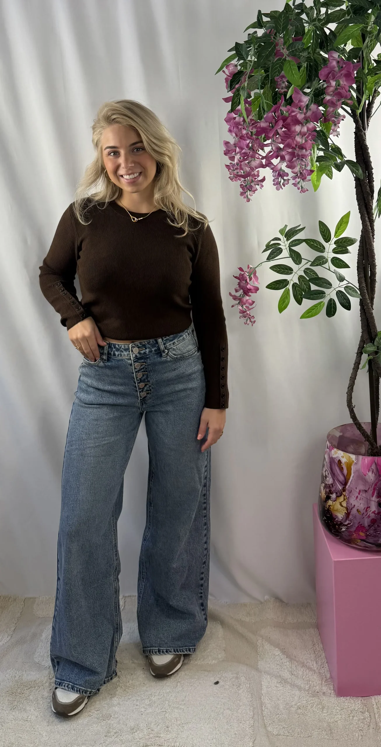 Zaria Wide Leg Jeans - Queen Hearts - Afbeelding 2