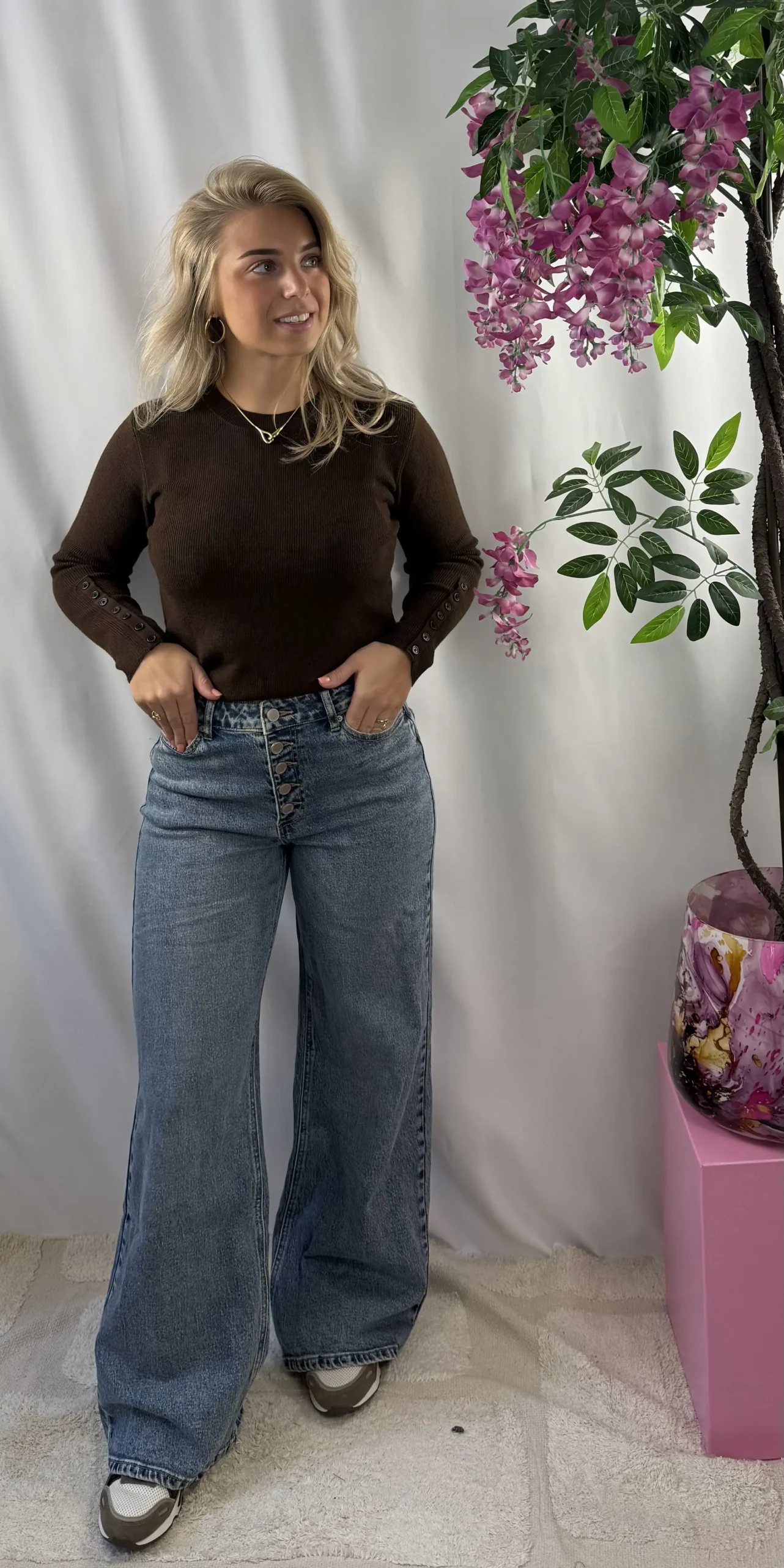Zaria Wide Leg Jeans - Queen Hearts - Afbeelding 5