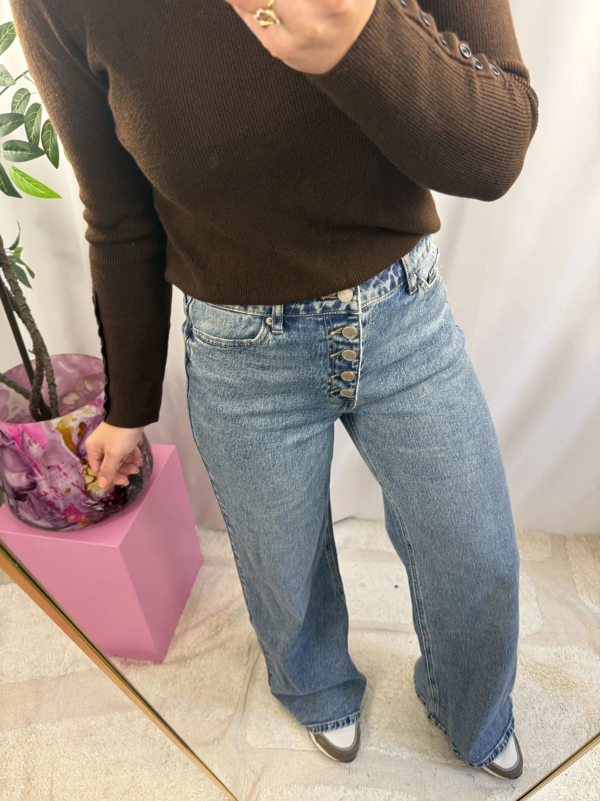 Zaria Wide Leg Jeans - Queen Hearts - Afbeelding 6