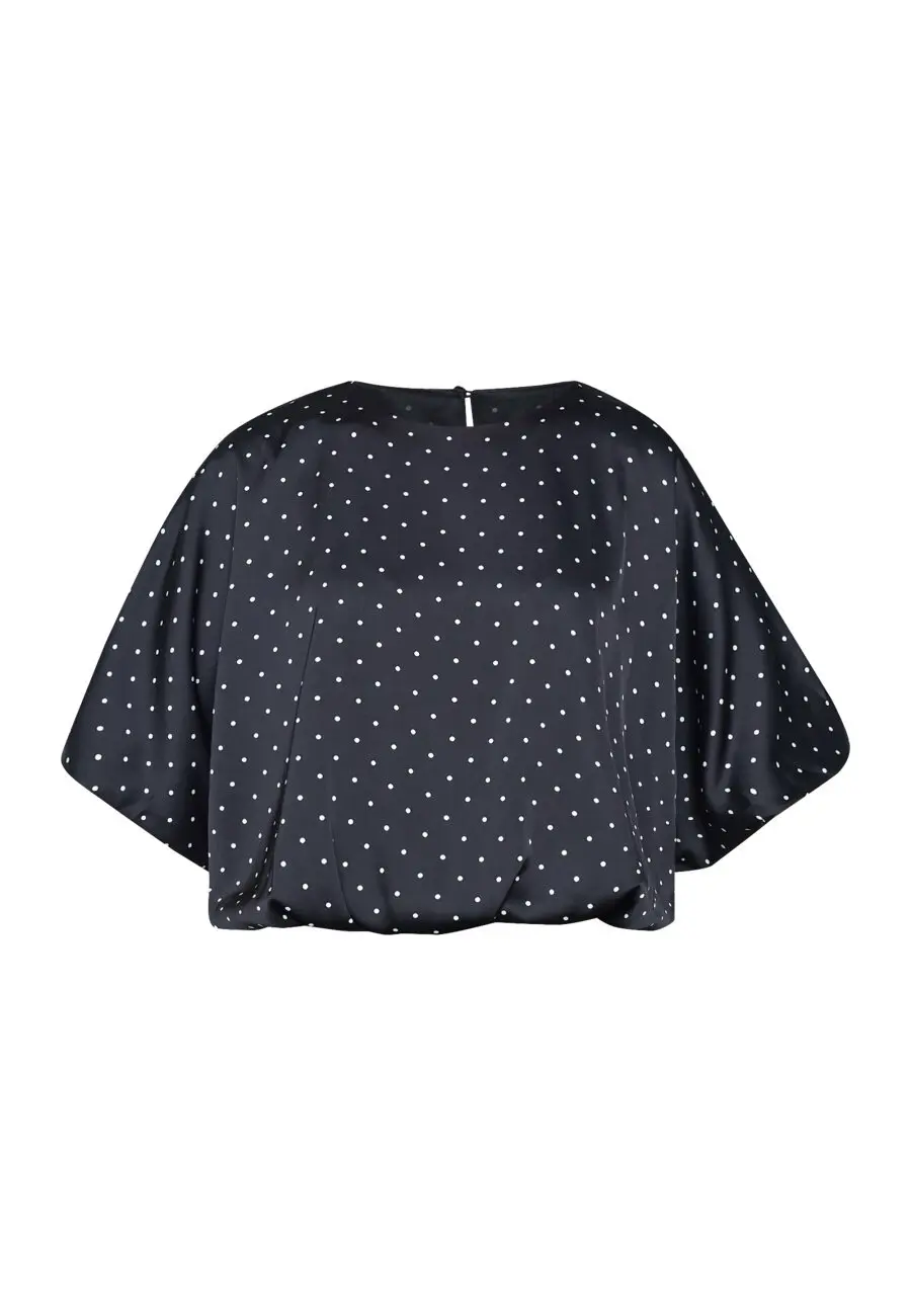 Sisterspoint - Gufo Dot Blouse - Zwart - Afbeelding 4