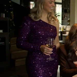 PARTY - Sparkling Dress - Paars