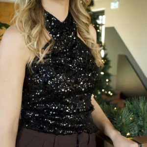 PARTY - Nina Halter top - Zwart