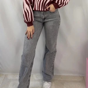 Lina Tall Wide Leg - Queen Hearts - Grijs