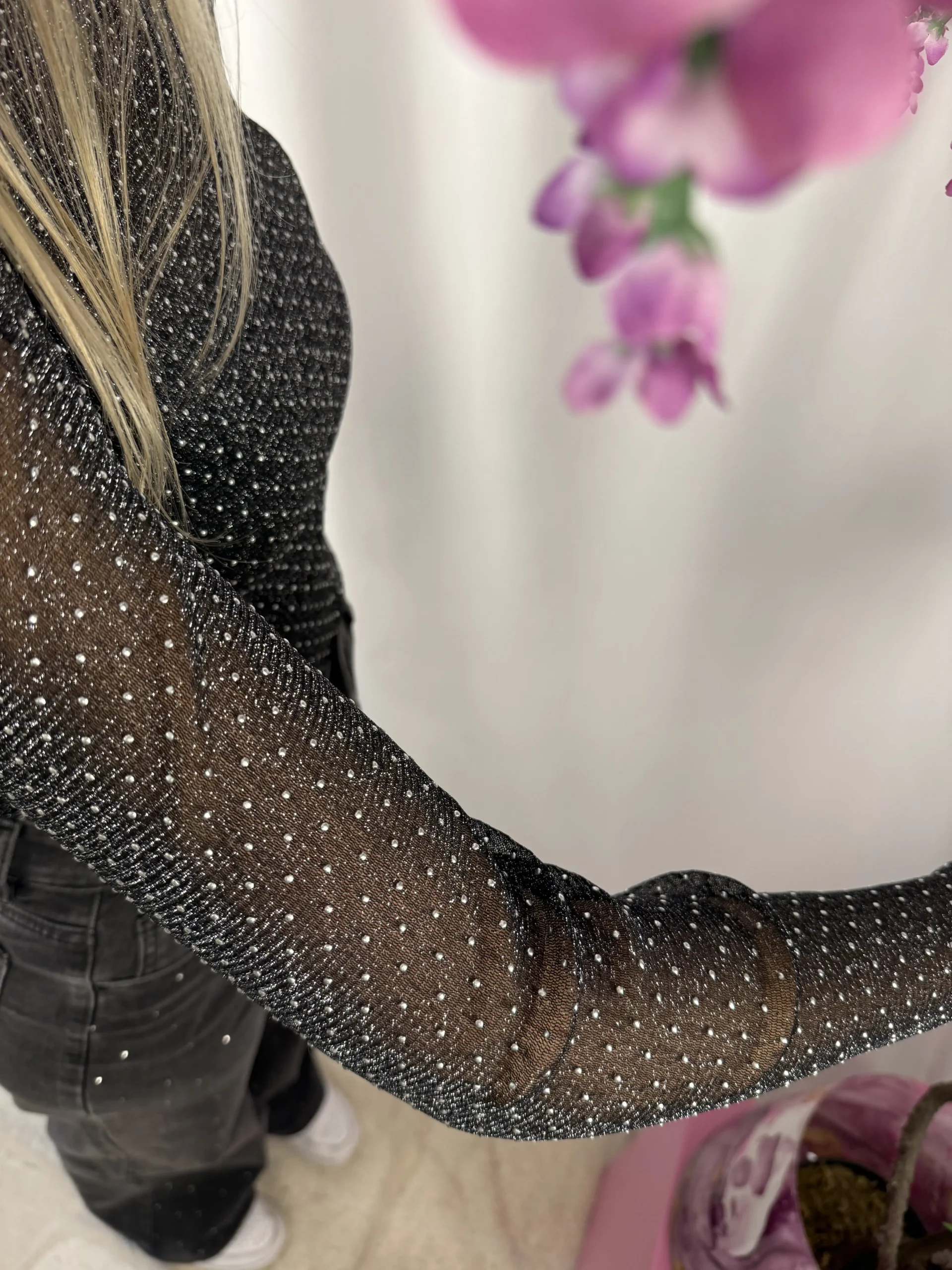 Mesh Strass Top - Afbeelding 4